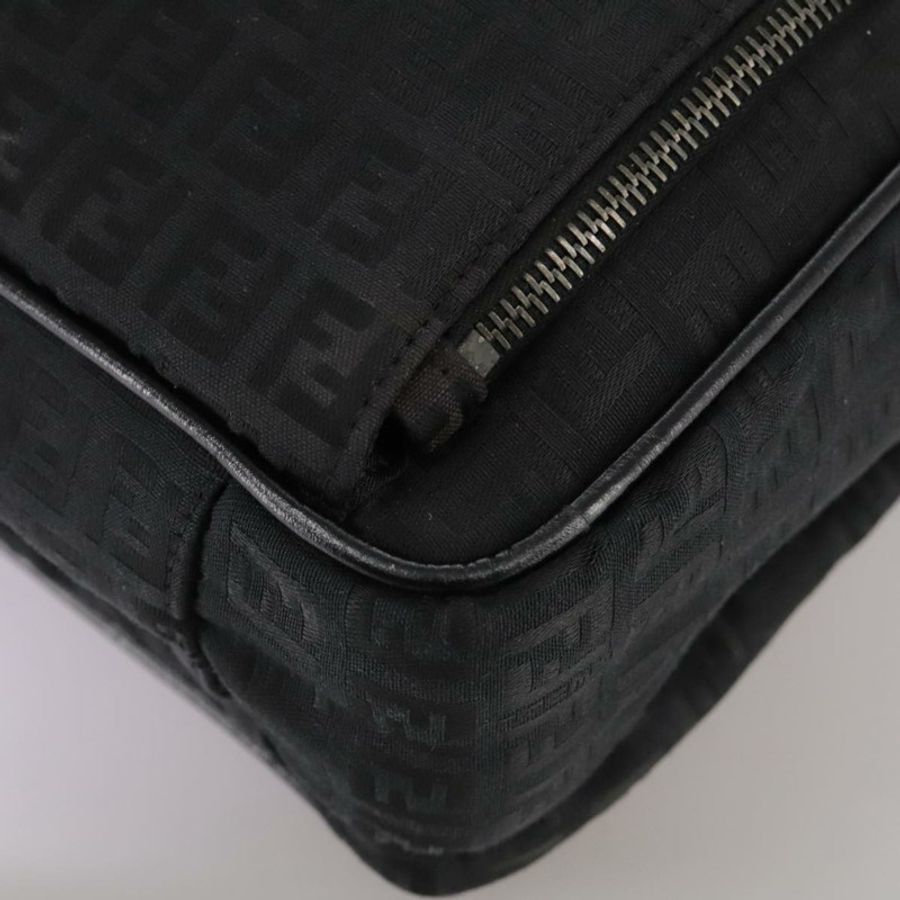 【日本直送】FENDI Zucchino 帆布商務包 黑色 Auth bs20925-16