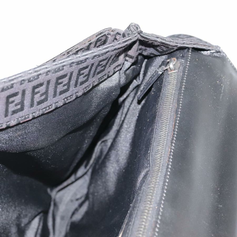 【日本直送】FENDI Zucchino 帆布商務包 黑色 Auth bs20925-19