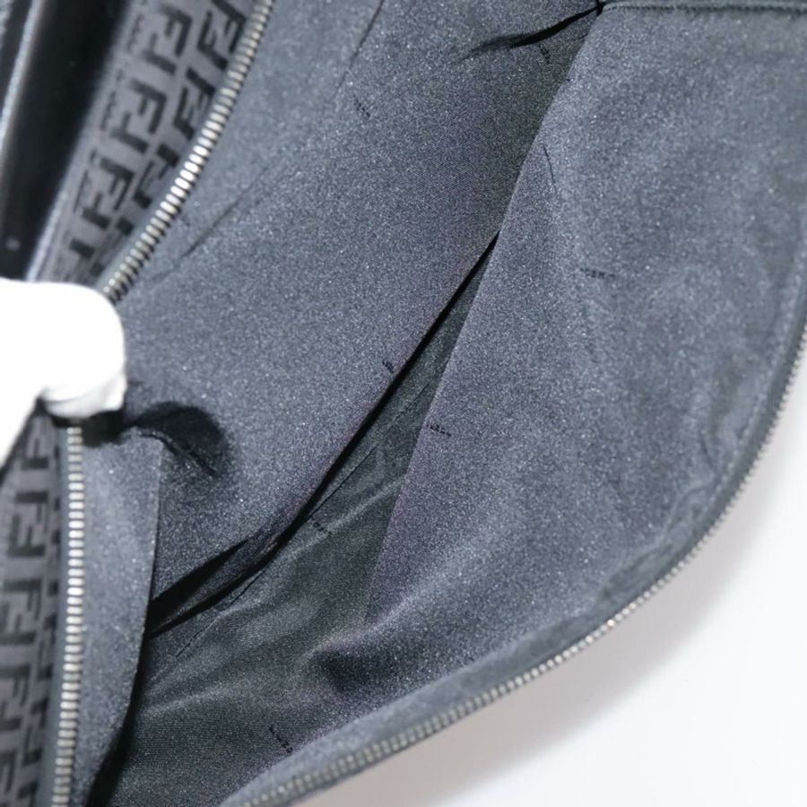 【日本直送】FENDI Zucchino 帆布商務包 黑色 Auth bs20925-25