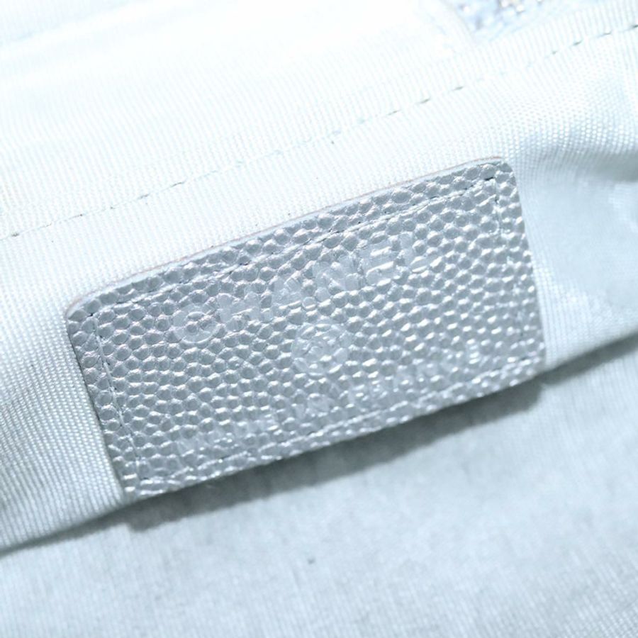 【日本直送】香奈兒 Matelasse 手袋 魚子醬皮 2way 銀色 CC Auth bs21131-20