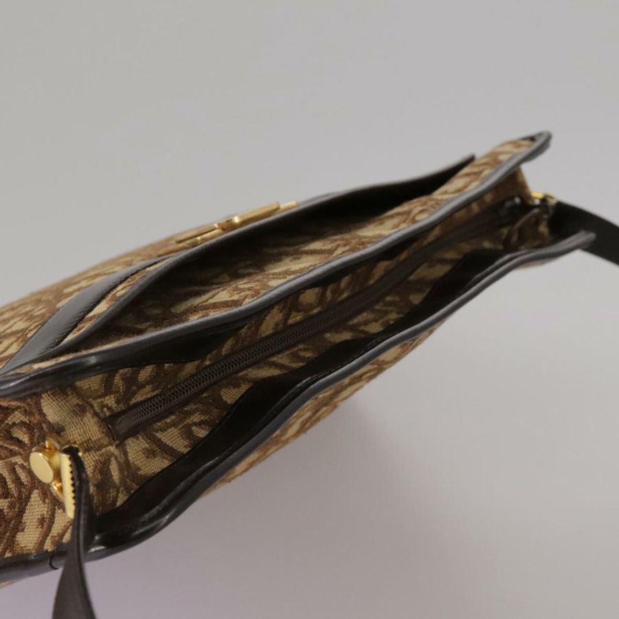 【日本直送】Christian Dior Trotter帆布肩背包 金棕色 正品 111398-5