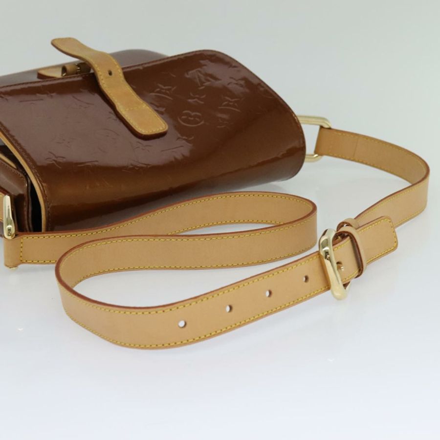【日本直送】路易威登 Monogram Vernis Christie GM 單肩包 青銅色 M91107 正品 108191-6