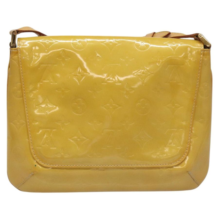 【日本直送】路易威登 Monogram Vernis Thompson Street 手袋 米色 M91301 LV Auth hk1982-1