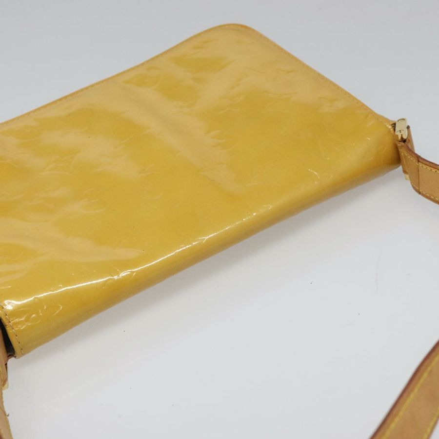 【日本直送】路易威登 Monogram Vernis Thompson Street 手袋 米色 M91301 LV Auth hk1982-5