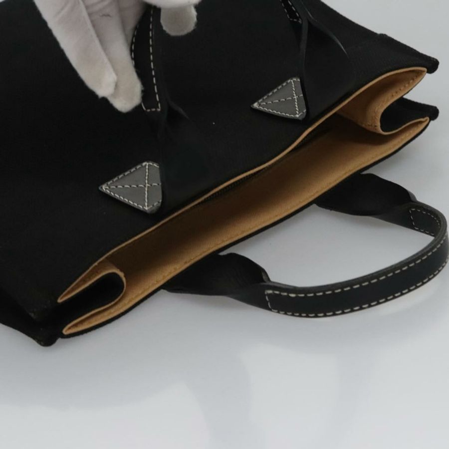 【日本直送】BURBERRY 藍標手提包 帆布 黑色 正品 ac3538-5