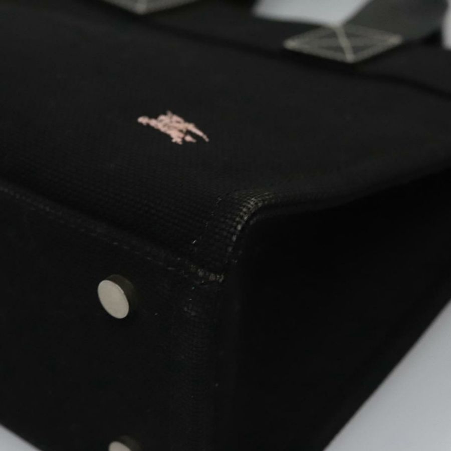 【日本直送】BURBERRY 藍標手提包 帆布 黑色 正品 ac3538-13
