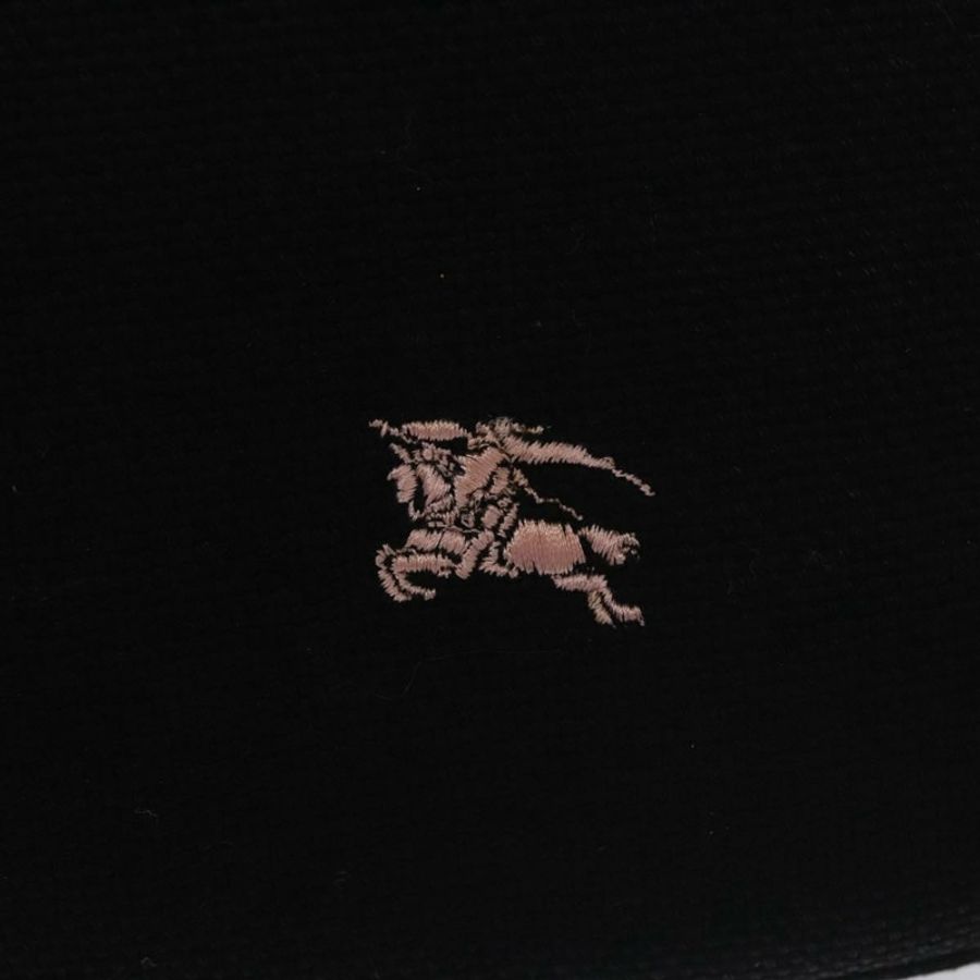 【日本直送】BURBERRY 藍標手提包 帆布 黑色 正品 ac3538-16