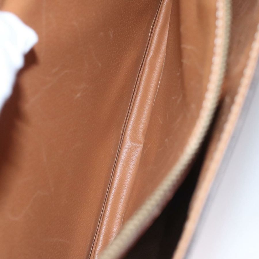 【日本直送】CELINE Macadam帆布商務包 PVC皮革 棕色 金色 正品 112171-22