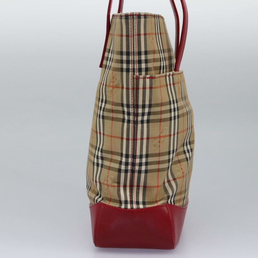 【日本直送】BURBERRY Nova 格紋帆布手提包 米色 正品 114210-2