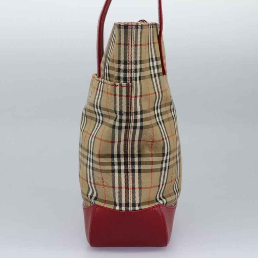 【日本直送】BURBERRY Nova 格紋帆布手提包 米色 正品 114210-3