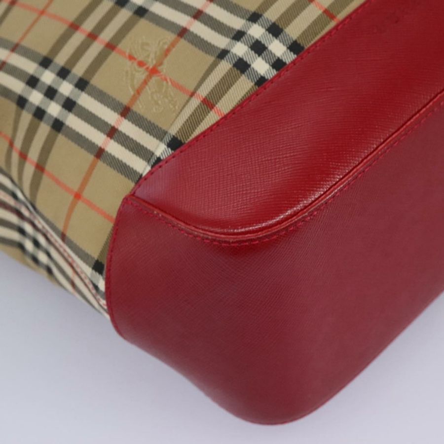 【日本直送】BURBERRY Nova 格紋帆布手提包 米色 正品 114210-8