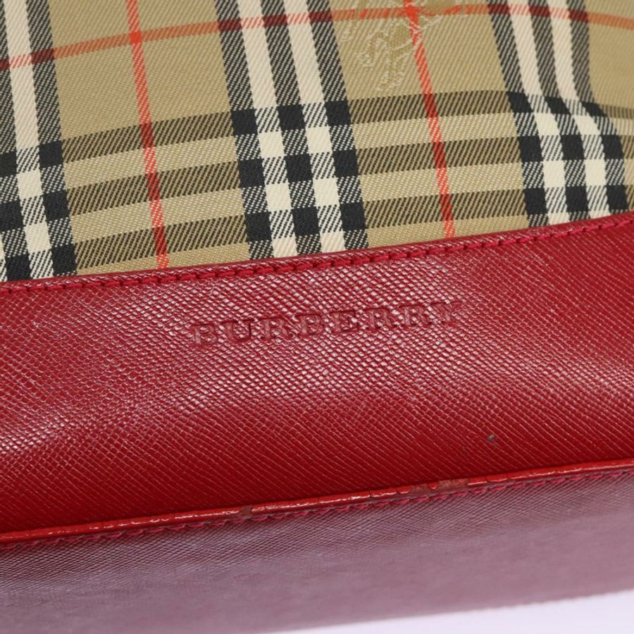 【日本直送】BURBERRY Nova 格紋帆布手提包 米色 正品 114210-9