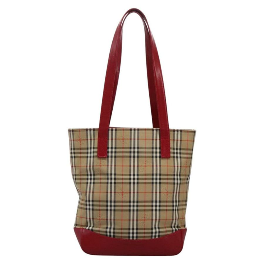【日本直送】BURBERRY Nova 格紋帆布手提包 米色 正品 114210-12