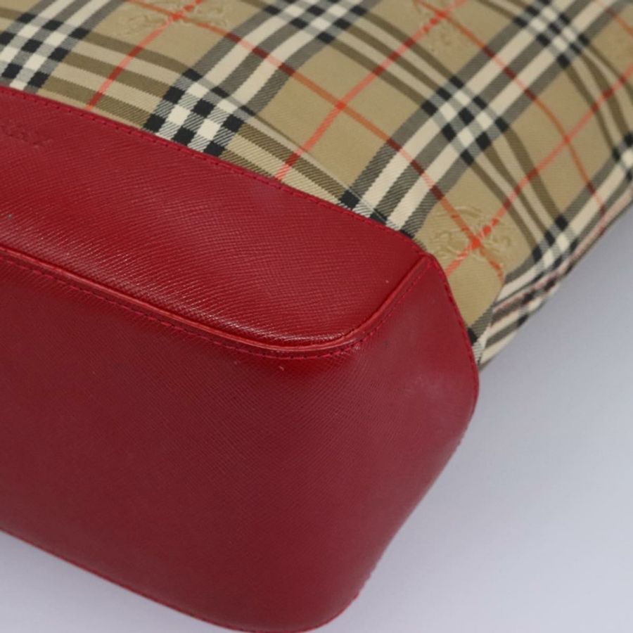 【日本直送】BURBERRY Nova 格紋帆布手提包 米色 正品 114210-13