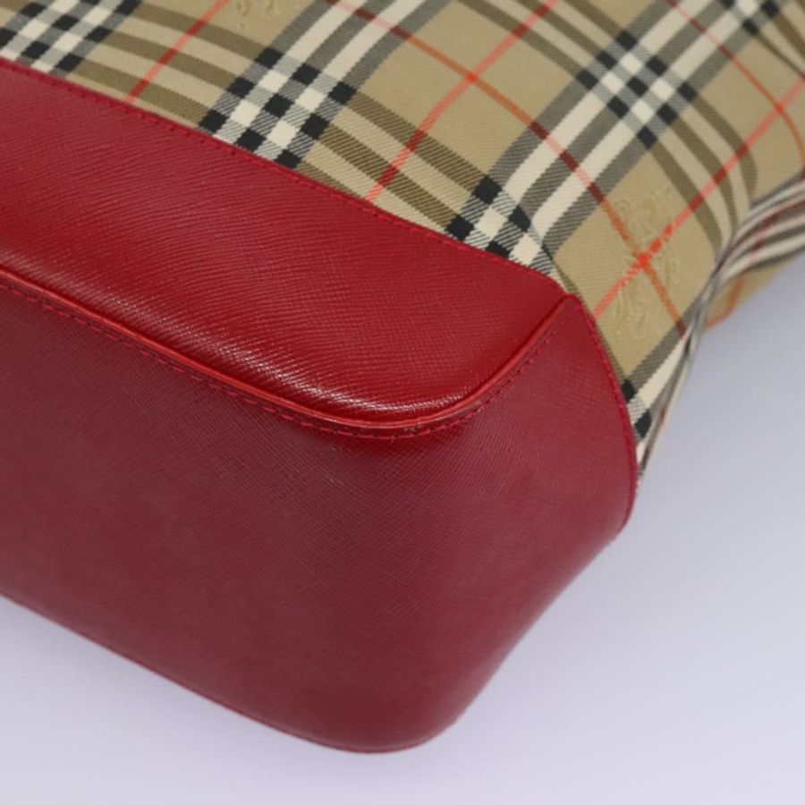 【日本直送】BURBERRY Nova 格紋帆布手提包 米色 正品 114210-15