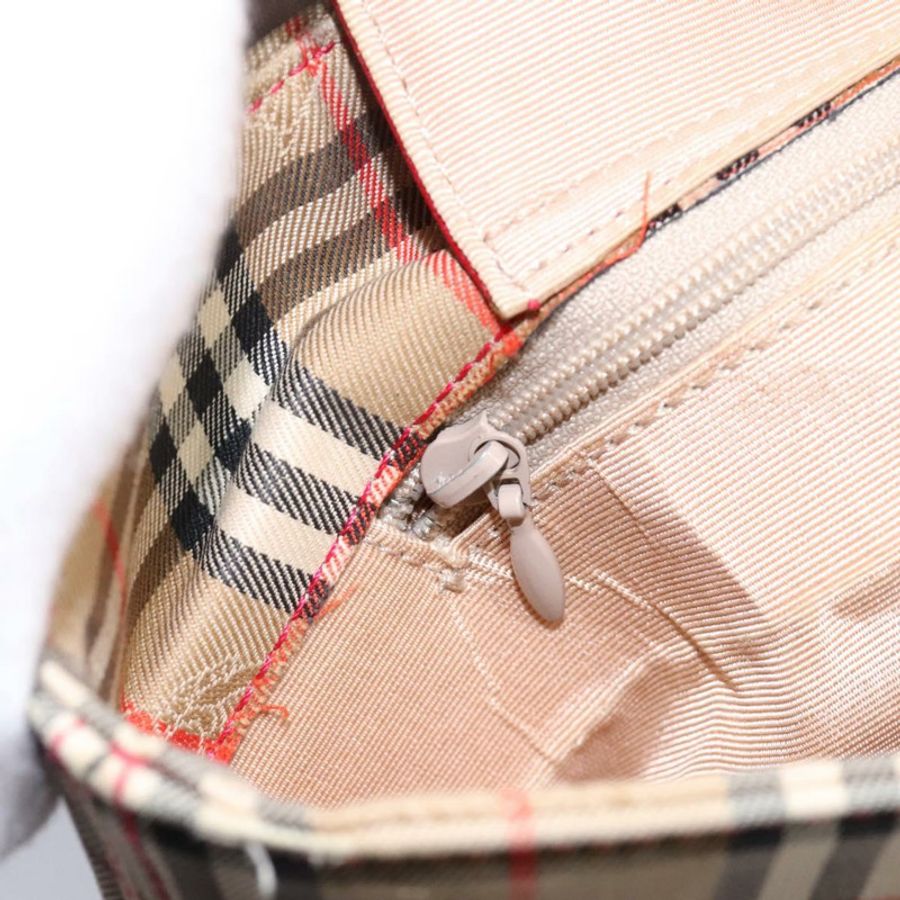 【日本直送】BURBERRY Nova 格紋帆布手提包 米色 正品 114210-18