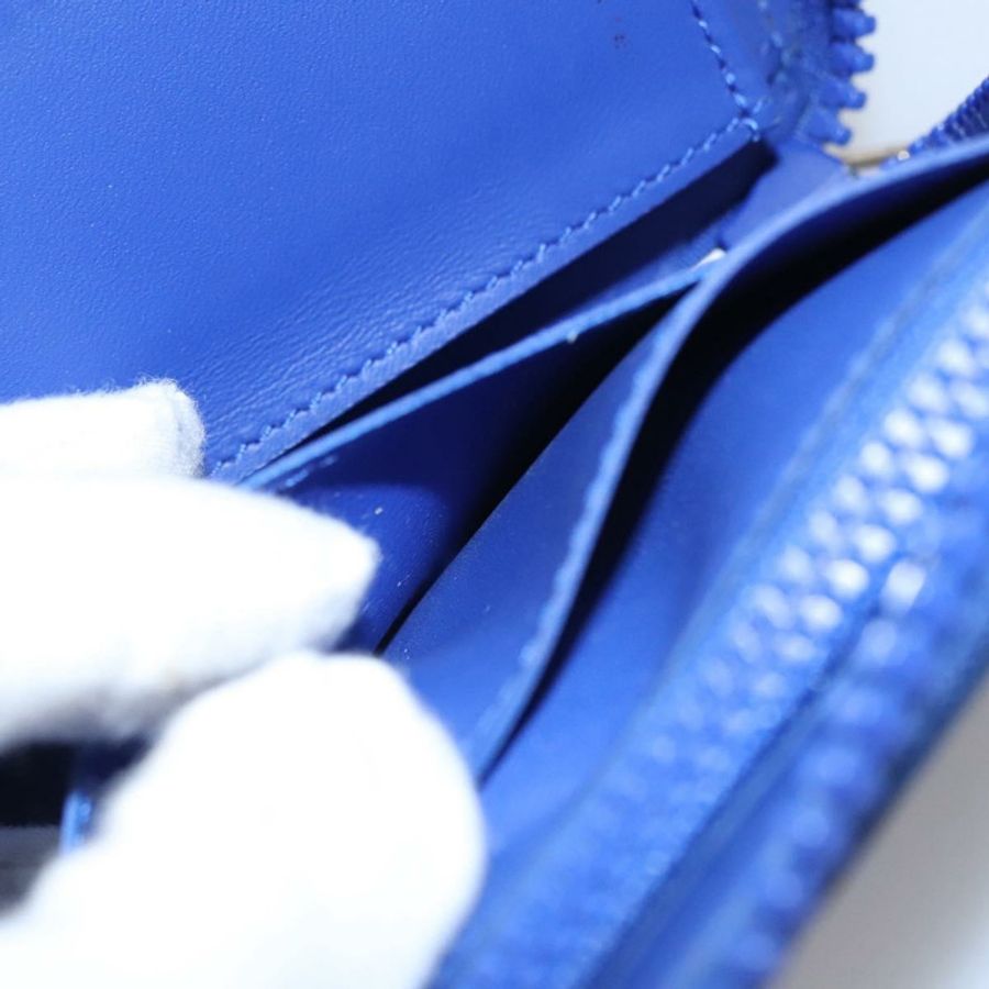 【日本直送】路易威登 Taurillon Monogram Zippy 錢包 藍色 M80791 LV Auth 114310-20