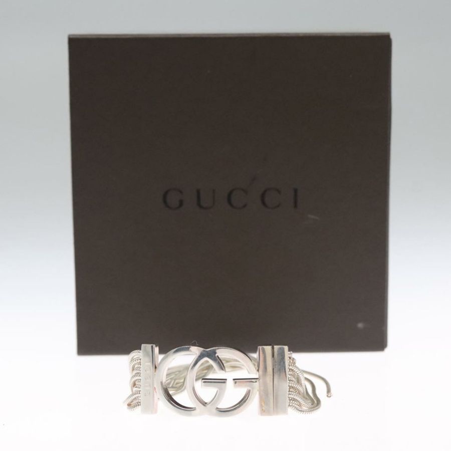 【日本直送】GUCCI 互扣式手鍊 AG925 銀 Auth yk16929-11