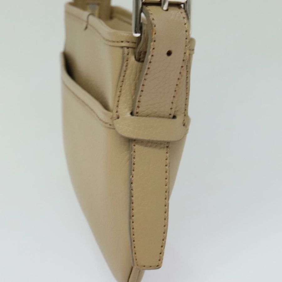 【日本直送】BURBERRY 皮革肩背包 米色 正品 am7618-2