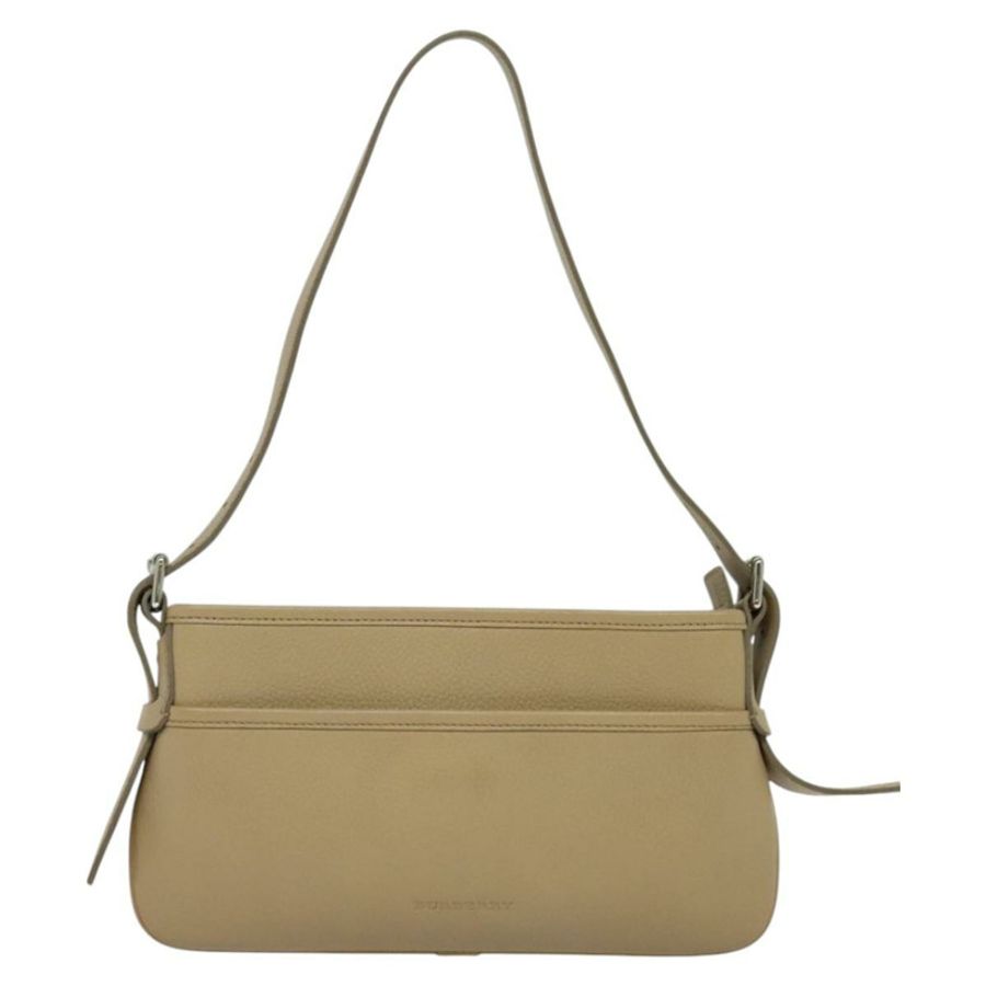 【日本直送】BURBERRY 皮革肩背包 米色 正品 am7618-12
