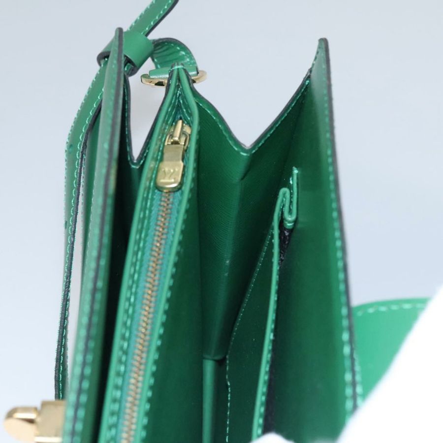 【日本直送】路易威登 Epi Capuchin 單肩包 綠色 M52344 LV 正品 BA232-20