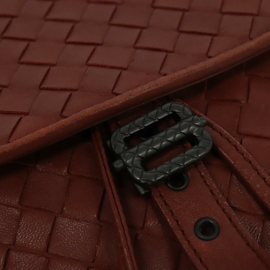 【日本直送】BOTTEGA VENETA INTRECCIATO 腰包 皮革 棕色 Auth BA118-17