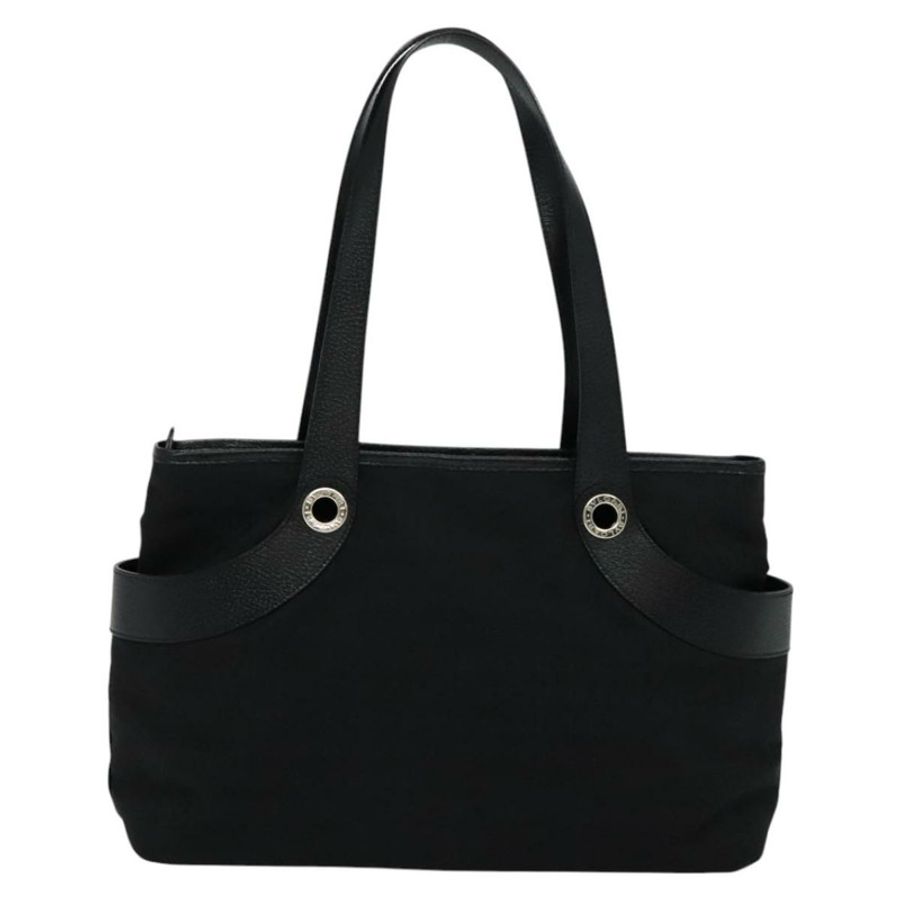 【日本直送】寶格麗 Logo mania 帆布黑色單肩包 正品 BA151-1