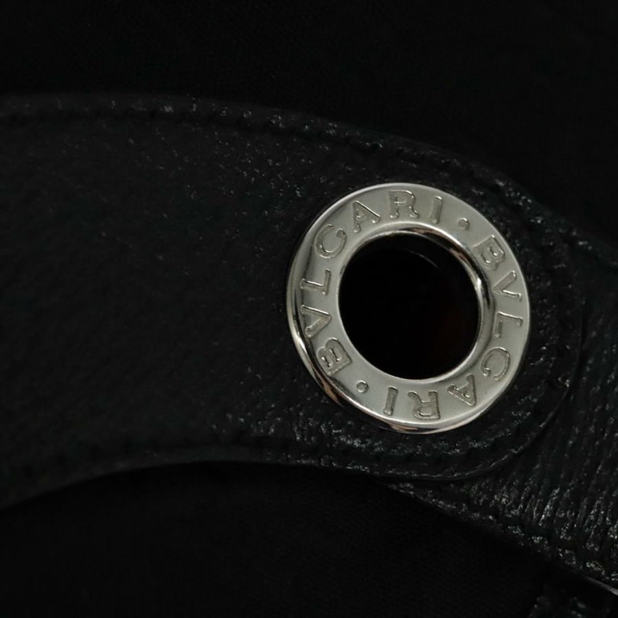 【日本直送】寶格麗 Logo mania 帆布黑色單肩包 正品 BA151-9