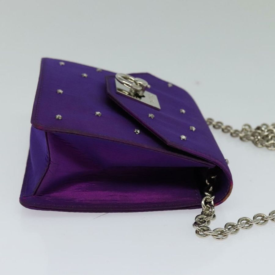 【日本直送】CELINE 尼龍紫色鏈條單肩包 正品 BA204-3