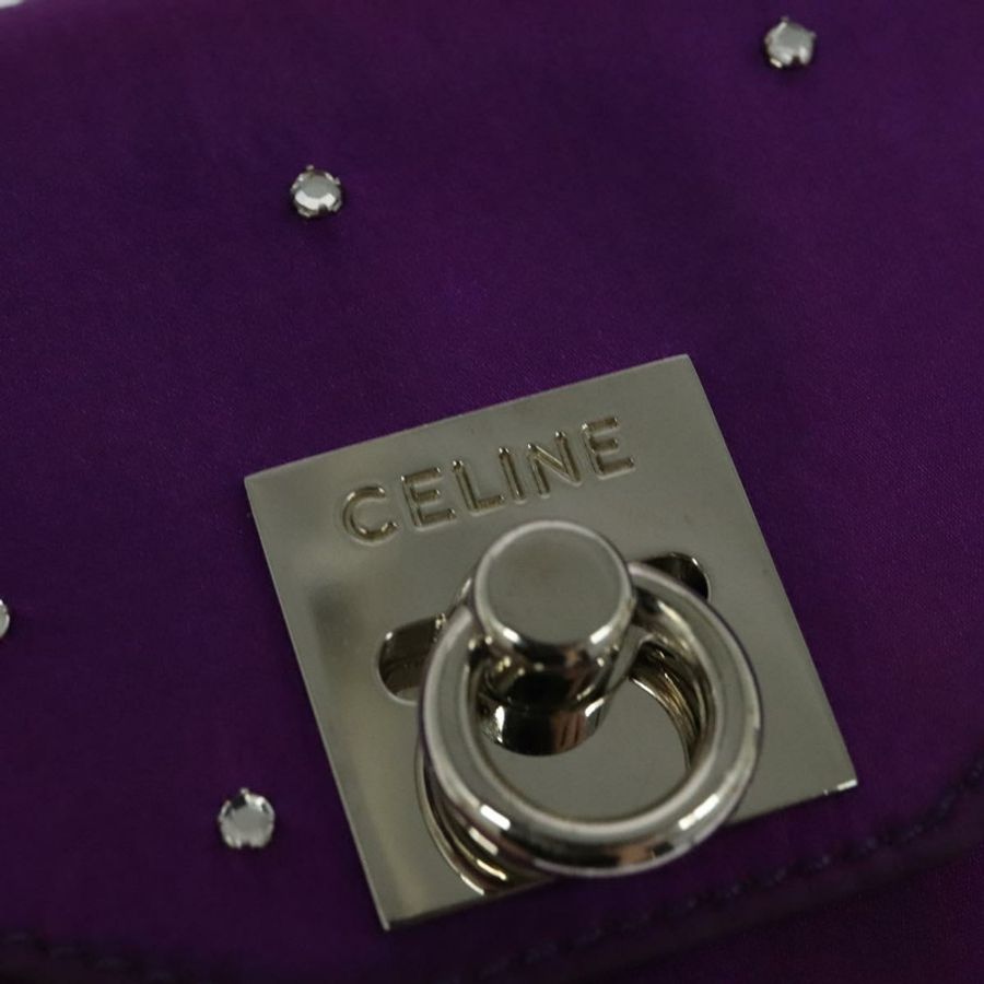 【日本直送】CELINE 尼龍紫色鏈條單肩包 正品 BA204-16
