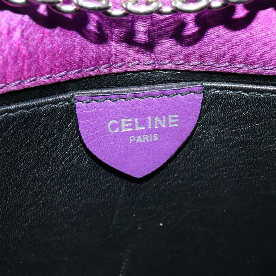 【日本直送】CELINE 尼龍紫色鏈條單肩包 正品 BA204-17