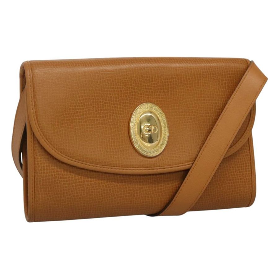 【日本直送】Christian Dior 米色皮革肩背包,正品 BA196-0