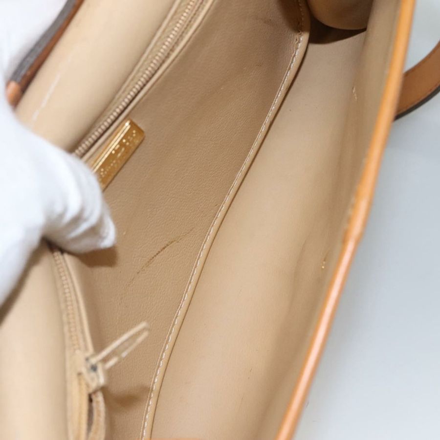 【日本直送】Christian Dior 米色皮革肩背包,正品 BA196-11