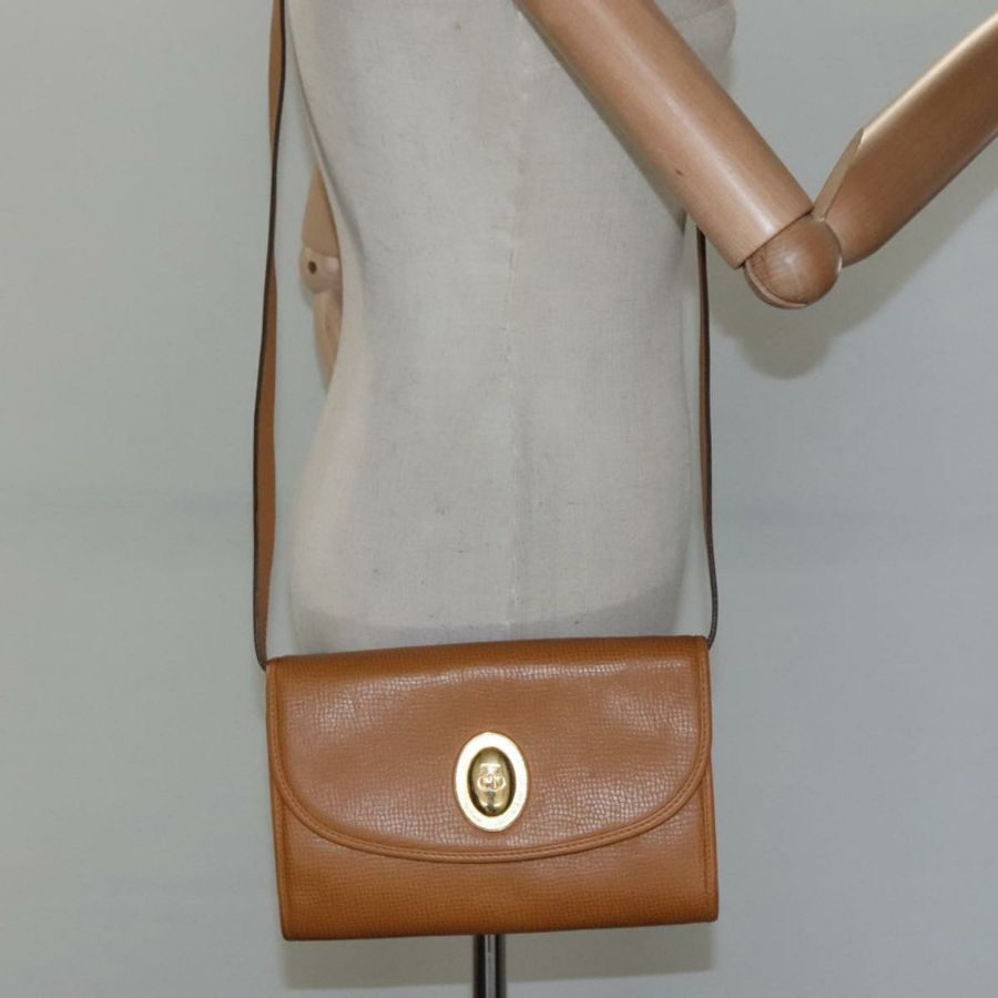 【日本直送】Christian Dior 米色皮革肩背包,正品 BA196-19