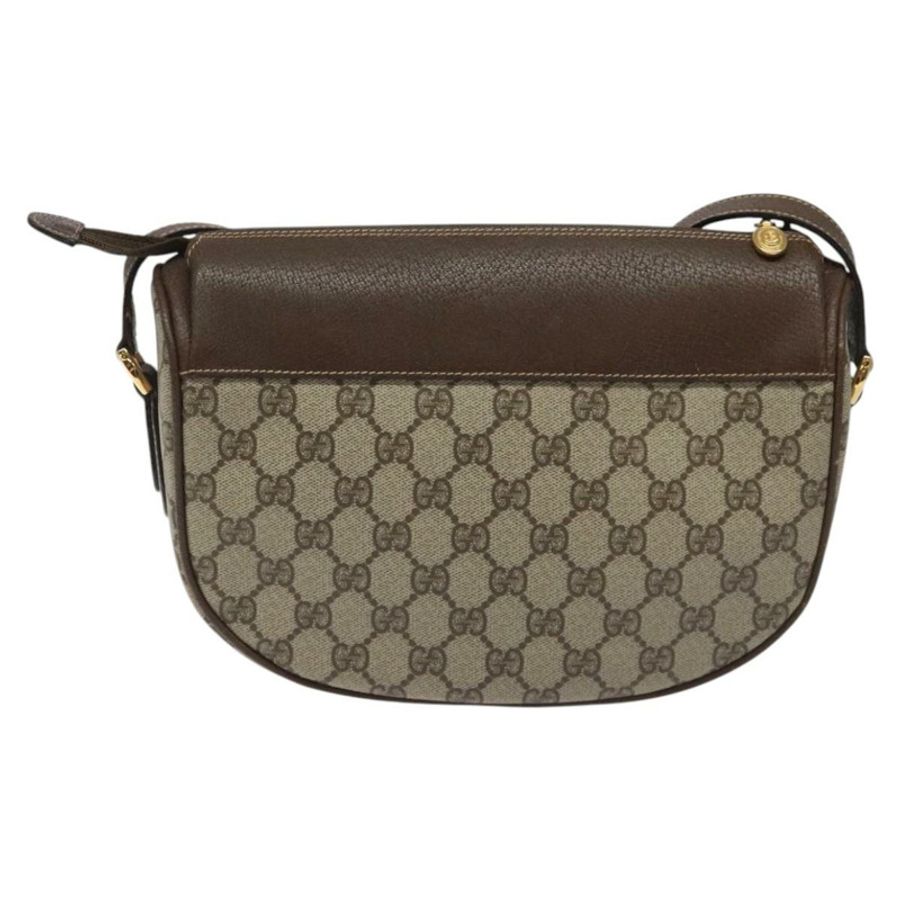 【日本直送】GUCCI GG Supreme Web Sherry Line 手提包 PVC 米色 金色 001 123 0918 正品 115011-1
