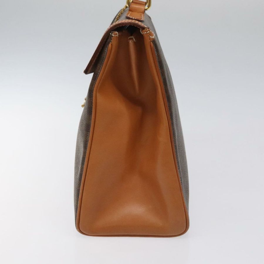 【日本直送】CELINE Macadam帆布手提包 PVC棕色金色 正品 115067-2