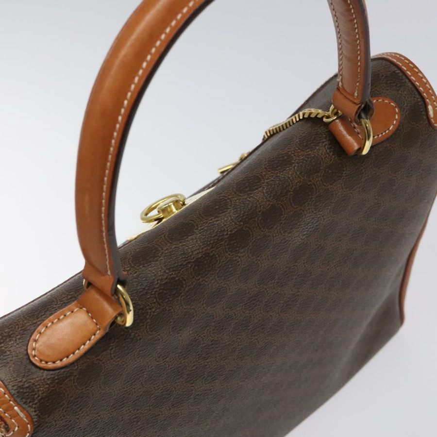 【日本直送】CELINE Macadam帆布手提包 PVC棕色金色 正品 115067-5