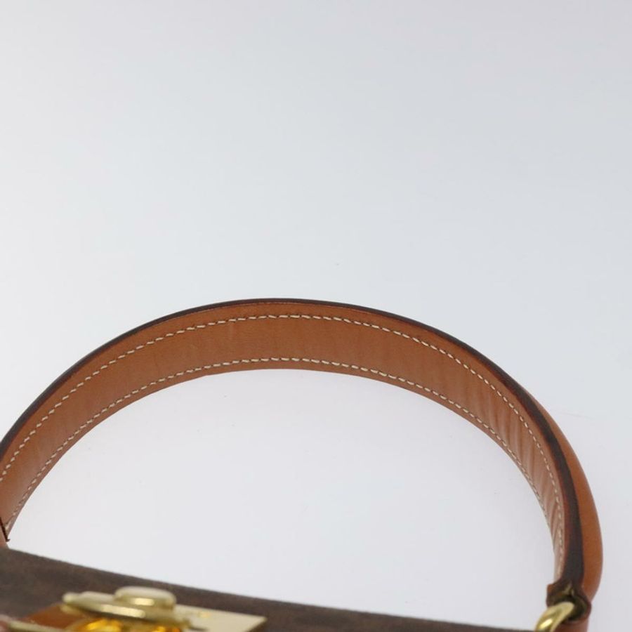 【日本直送】CELINE Macadam帆布手提包 PVC棕色金色 正品 115067-13