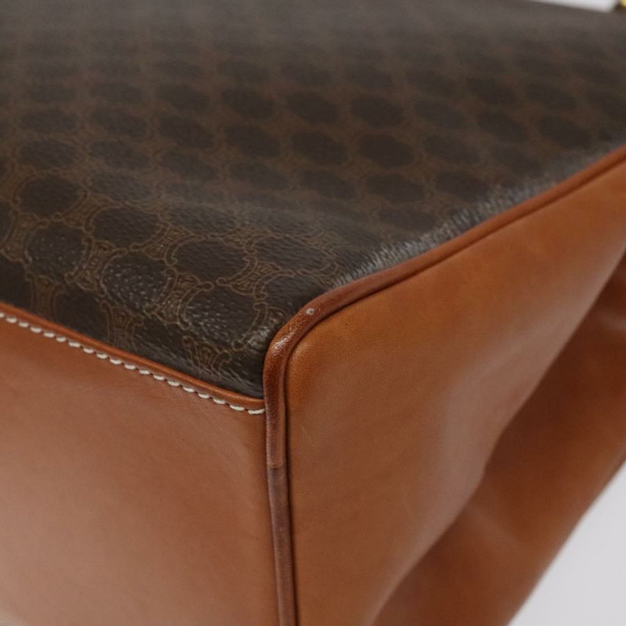【日本直送】CELINE Macadam帆布手提包 PVC棕色金色 正品 115067-15