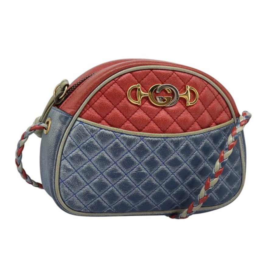 【日本直送】GUCCI 皮革肩背包 紅色 藍色 534951 正品 115205-0