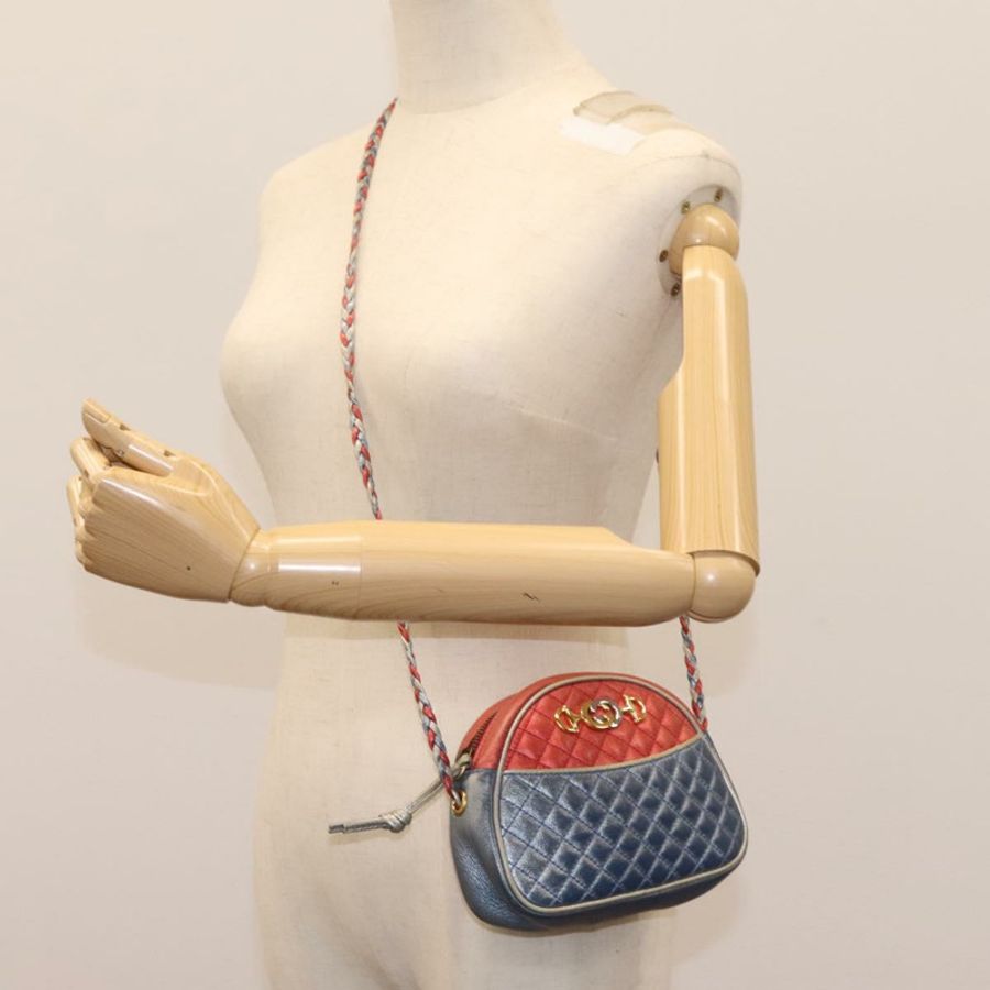 【日本直送】GUCCI 皮革肩背包 紅色 藍色 534951 正品 115205-25