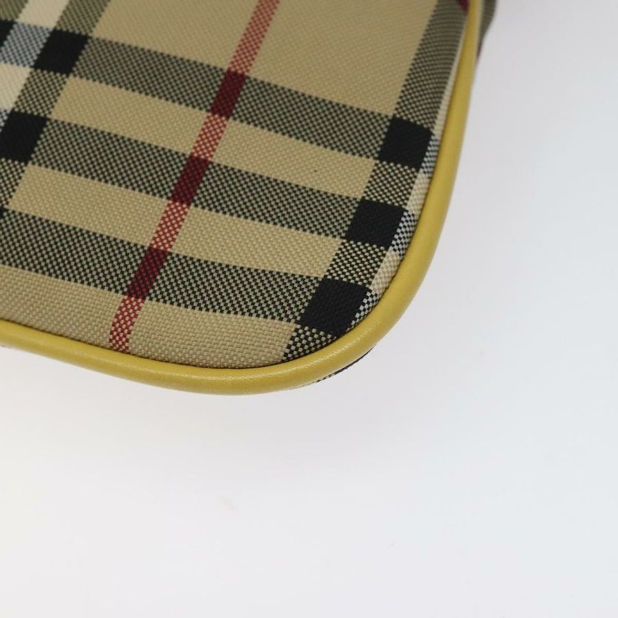 【日本直送】BURBERRY Nova 格紋帆布單肩包 米色 金色 正品 114865-14