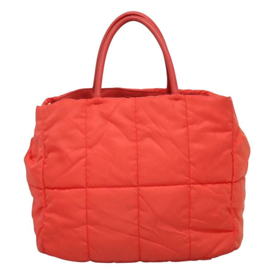【日本直送】PRADA 尼龍手提包 2way Orange Gold Auth 115130-1