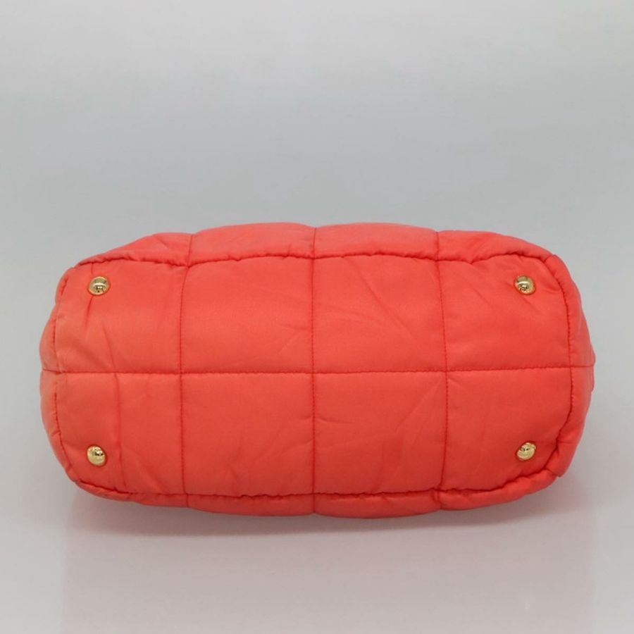 【日本直送】PRADA 尼龍手提包 2way Orange Gold Auth 115130-4