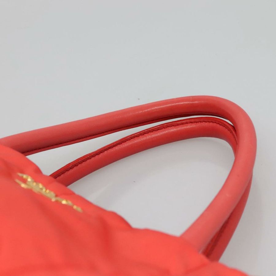 【日本直送】PRADA 尼龍手提包 2way Orange Gold Auth 115130-7