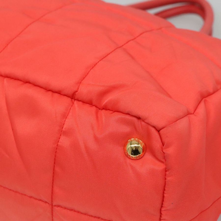 【日本直送】PRADA 尼龍手提包 2way Orange Gold Auth 115130-8