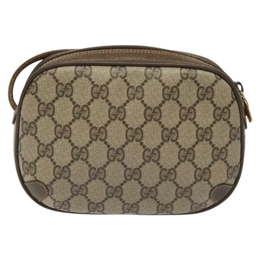 【日本直送】GUCCI GG Supreme Web Sherry Line 單肩包 PVC 米色 紅色 綠色 正品 100756-1