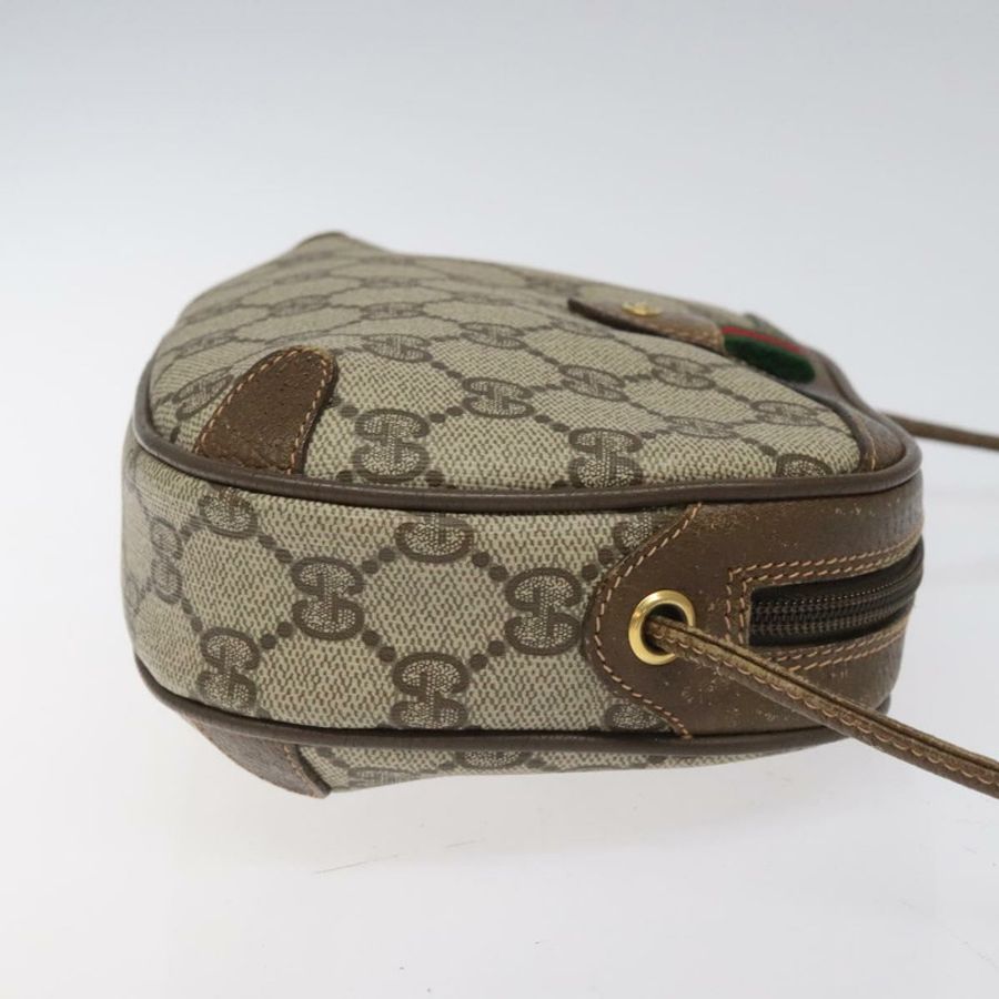 【日本直送】GUCCI GG Supreme Web Sherry Line 單肩包 PVC 米色 紅色 綠色 正品 100756-2