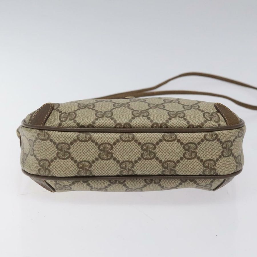 【日本直送】GUCCI GG Supreme Web Sherry Line 單肩包 PVC 米色 紅色 綠色 正品 100756-4