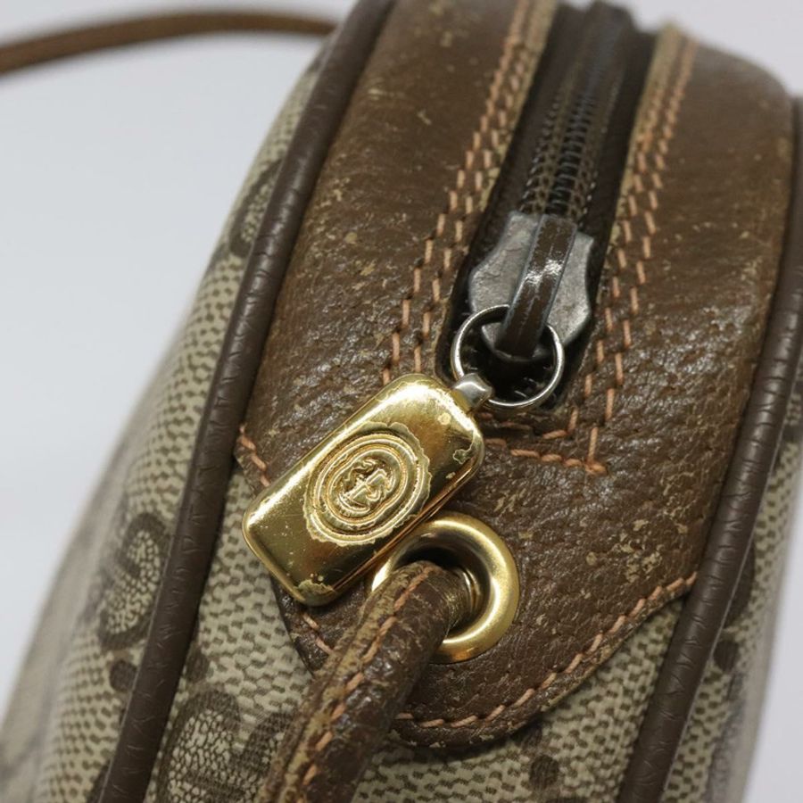 【日本直送】GUCCI GG Supreme Web Sherry Line 單肩包 PVC 米色 紅色 綠色 正品 100756-9